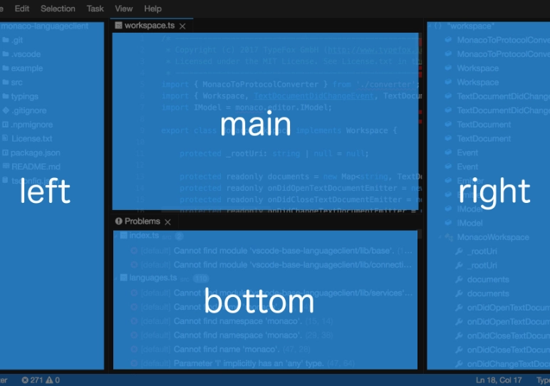 Components of a Theia Window