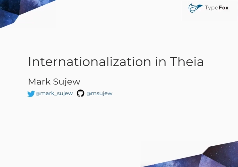Internationalization in Theia
