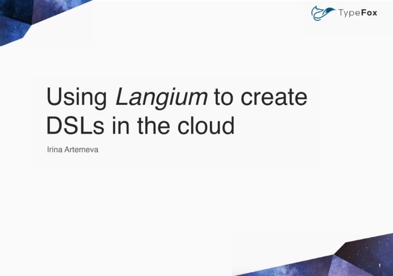 Using Langium to create DSLs in the cloud
