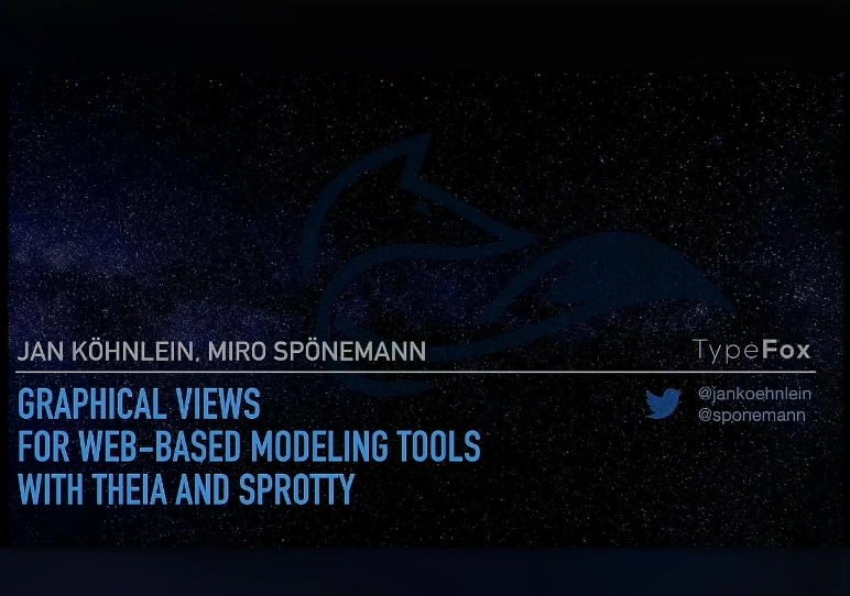 Graphical views for web-based modeling tools with Theia and Sprotty